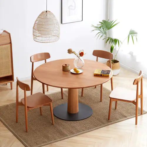 Dining Chair Wooden FAS Grade Oak Natural Wood Made In North America Dirt-free Wood Chair Solid Chair Table Chair Wooden Living Room Chair