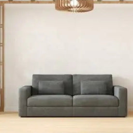 83 Modern Sofa Couches For Living Room, 3 Seater Sofa With Detachable Cover Double Cushioning, Haze