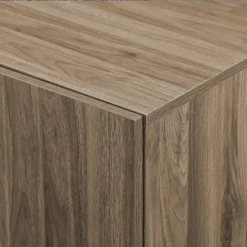 Mid-Century Modern 3-Drawer Low TV Stand For TVs Up To - Slate Grey