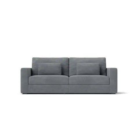 Gray sofa on a white background