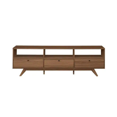 Modern Scandi 3-Door Low Profile TV Stand For TVs Up To 80 Inches Moc