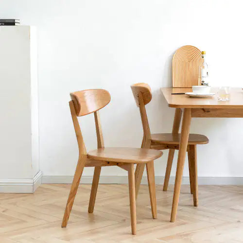 Dining Chair Wooden FAS Grade Oak Natural Wood Made In North America Dirt-free Wood Chair Solid Chair Table Chair Wooden Living Room Chair